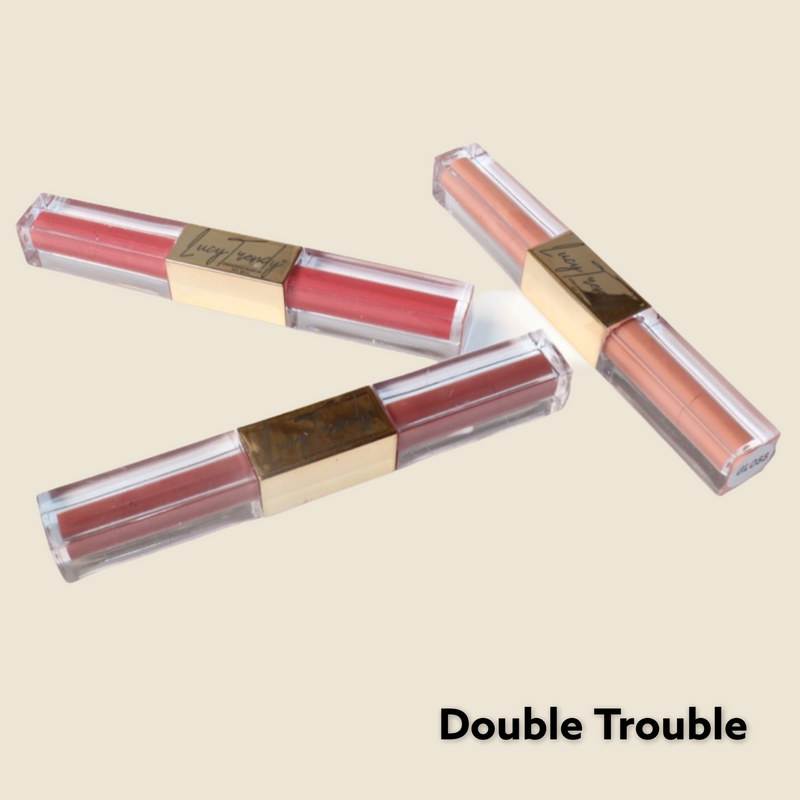Labial 2 en 1 Gloss Mate - Double Trouble